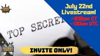 Top Secret Invite-Only Developer Chat! | Hero Wars Central Live