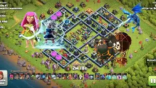coc destroy th13 super Archer E Titan,Electric Dragon loon n Lava loon easy base easily 3 star🌟✨😊😉