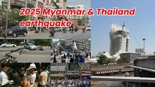😱 Deadly earthquake strikes Myanmar, Thailand and China 2025 #earthquake #myanmar #thailand