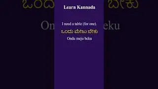 #36 Speak Kannada at Restaurants Like a Local!| Easy Kannada Phrases #learnkannada