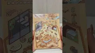 [ASMR] Unboxing Bakery Bear 3d sticker scene #cute #asmr #shorts #trending #3dstickers #bts #v #jk