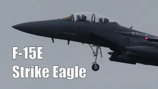 F-15E Strike Eagle Pair Landing After Sortie (2) - Atlantic Trident 25 Finland [4K]