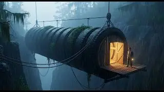 He Built a Suspended House From Old Tires — The Result Is Incredible