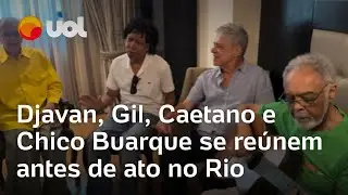 Manifesta&ccedil;&atilde;o no Rio: Caetano, Gilberto Gil, Djavan e Chico Buarque se re&uacute;nem antes de ato contra PEC