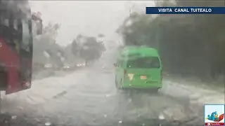 As&iacute; fue la Mega Granizada en la Ciudad de M&eacute;xico inundaciones furte lluvia CDMX