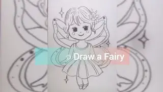 How to draw a Fairy/Как нарисовать фею #drawing