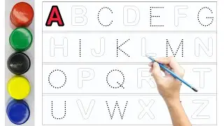 Alphabet, ABC song, abcd, a to z, Kids rhymes, Dotted lines for toddler ll