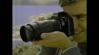 1987 Canon EOS SLR camera commercial 1980s