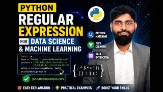 Python Regular Expressions (Regex) for Data Science & Machine Learning | Complete Tutorial