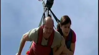1200 foot bungee-swing over Royal Gorge Canyon, Colorado