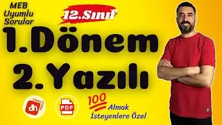12.SINIF 1.DÖNEM 2.YAZILI SORULARI (Yeni Nesil Sorular) 💯 (12 Edebiyat Sınava Hazırlık Çalışması)