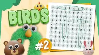 🦅🧩 Word Search Puzzle: Meet the Birds! Find All of Them in the Puzzle! (Game #2)