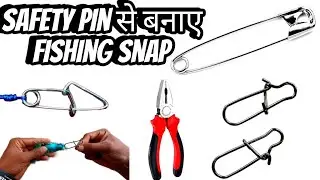 How To Make Strong lock Snaps &divide; Fishing Hack With Safety Pin #hook #SafetyPin