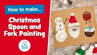 How To Make A Christmas Spoon and Fork Painting | Baker Ross
