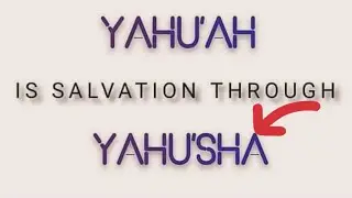 this is undeniable truth that shows that Yahuah is the true name of our creator,and Yahusha is the