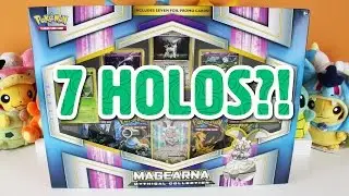 Opening the NEW Mythical Magearna Box! WHERE'S THE 7th HOLO?! | Pokemon Cards