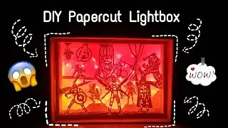 Papercut Lightbox | Room decor craft (English subtitles)