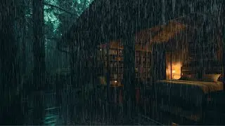 Cozy Rainy Cabin at Night &ndash; Fall Asleep Fast with Gentle Rain