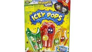 The Grossery Gang Series 2 Icky Pops Pack #4 Unboxing Toy Review with Frozen Stiff Grosseries