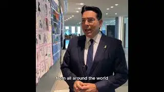 Danny Danon on exhibition of children's drawings on 