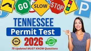 Tennessee Permit Practice Test 2025: 75 MUST KNOW Questions & Answers to Pass the DMV Written Test!