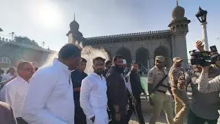 Under the leadership of Azharuddin, extraordinary arrangements were made in the Mecca Mosque befo...