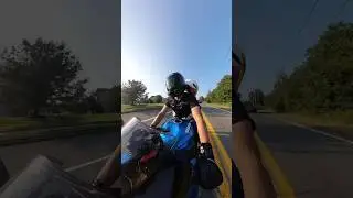 I wasn&rsquo;t holding on 😭 #gsxr750 #bikercouple #bikergirl