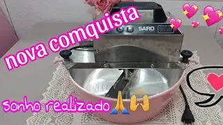 COMPREI MINHA PANELA MEXEDORA DE DOCES // 10 LITROS DA SARO ROSA🥰🥰//cantinho da mari#sonhos#gratidao