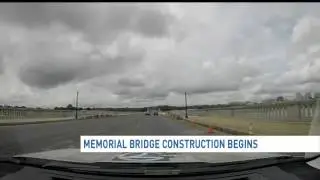 Memorial Bridge construction begins