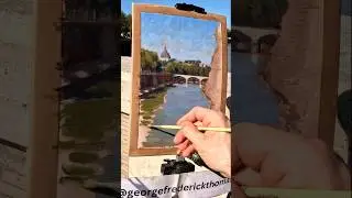 Plein Air Painting in Rome, Italy #oilpainting #pleinair #rome #italy
