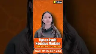 Tips to Avoid Negative Marking in CSIR NET Dec 2025 | Smart Strategy | VedPrep Chem Academy