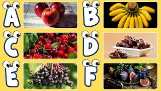 Fruit Alphabet A&ndash;Z 🍓🍌 | Learn Fruits & Letter Sounds | ABC Song for Kids