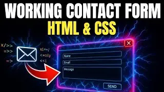 How To Create Working Contact Form Using HTML & CSS | Receive Contact Form Data in Email inbox