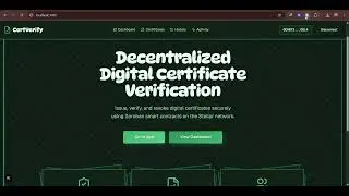 CertVerify - Decentralized Digital Certificate Verification on Stellar Blockchain | Rise In Level 3