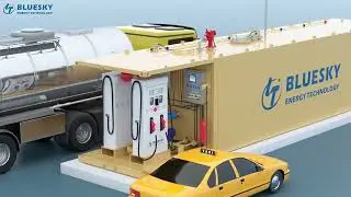 Bluesky Smart container fuel station