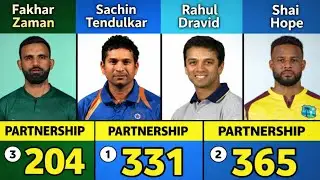 Top 10 Highest ODI Partnerships in Cricket History | Biggest Batting Duos 🔥