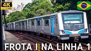 Trem da frota i em operação pela linha 1 azul