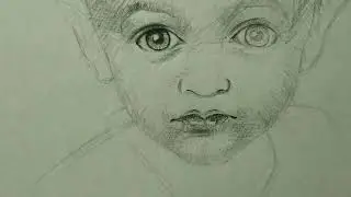 How to draw cute baby face|| pencil sketch|| easy way|| step by step||for beginners|| Artist Jivesh