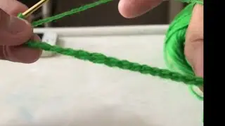 Beginner crochet lesson 1 (how to crochet chain stitches) left handed Reno&rsquo;s crochet