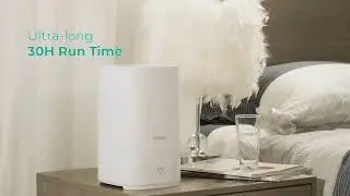 Homasy HM 421 Quiet Ultrasonic Humidifier for Baby Room.