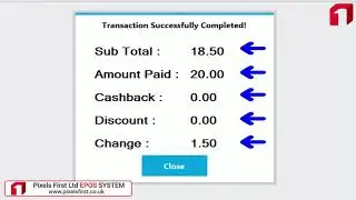 Receiving Payments in Pixels First Retail POS System