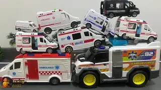 Car Toys for Boys English, Running a lot Ambulance Driving Test Emergency with Sirens and Sounds !