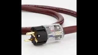 CARDAS Power Cord Gold Plated HiFi audio power cable with US/EU Schuko Version Power Plug Mains