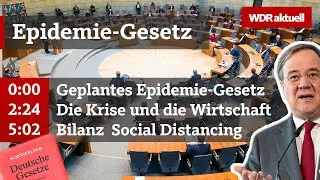 Epidemie-Gesetz: Drastisches Gesetz soll NRW in der Corona-Krise helfen | WDR aktuell