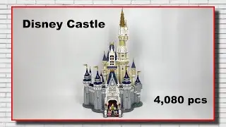 Lego speed build Disney Castle 71040 stop motion style build
