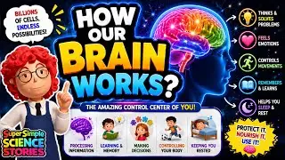 How Our Brain Works 🧠 | Interesting facts | Fun Science for Kids | Super Simple Science Stories
