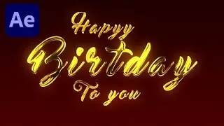 Gold Text Reveal - After Effects Tutorial