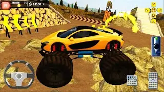Mclaren 570S Monster Truck Driving - 4x4 Offroad Parking Simulator #3 - Android iOS Gameplay