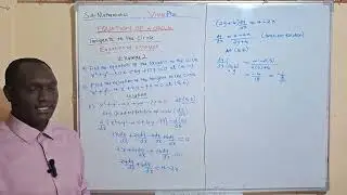 Equation of the Tangent Example 2b Method 1