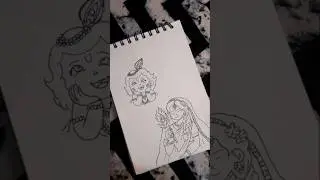 Cute Krishna ji & Gopi Drawing | Easy Drawing for Beginners #art #krishna #Drawing #shortvideo